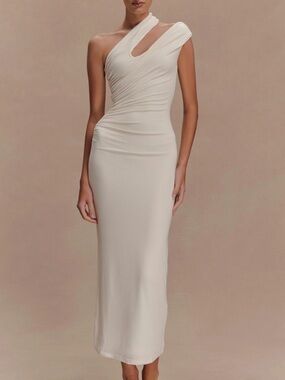 Meshki 	
Anastasia One Shoulder Modal Midi